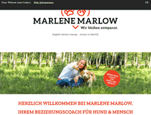 Tablet Screenshot of marlene-marlow.de